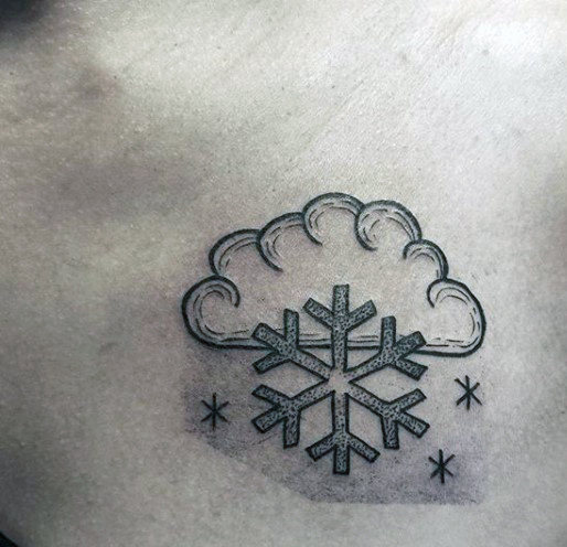 tatuaje copo de nieve 13