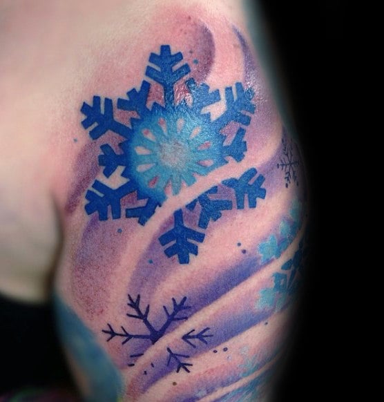 tatuaje copo de nieve 161