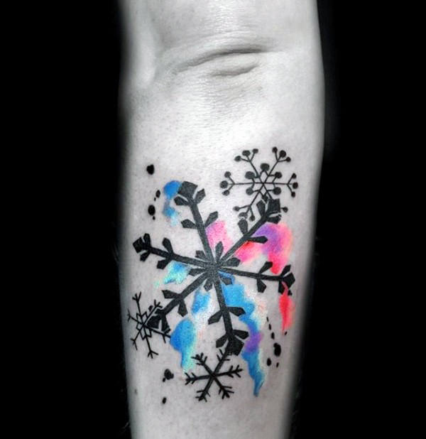 tatuaje copo de nieve 179
