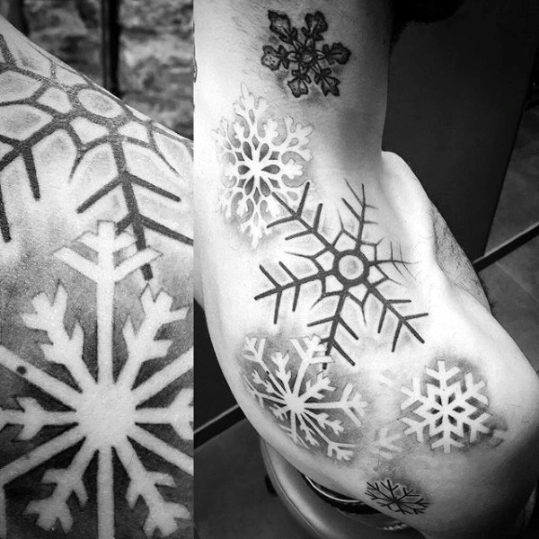 tatuaje copo de nieve 25
