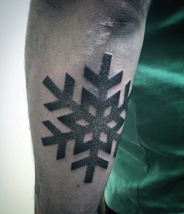 tatuaje copo de nieve 27