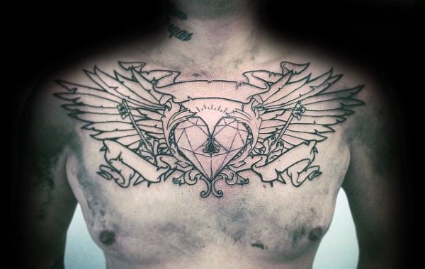 tatuaje corazon geometrico 21