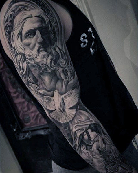 tatuaje manga de jesus 13