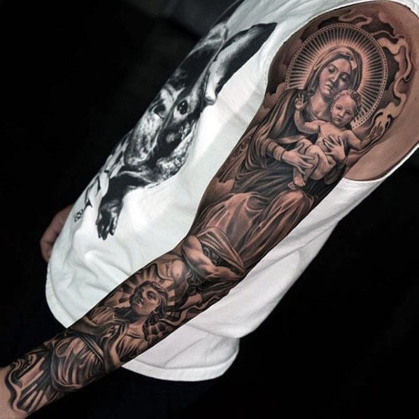tatuaje manga de jesus 17