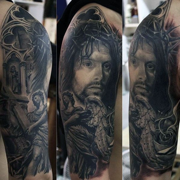 tatuaje manga de jesus 29