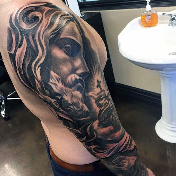 tatuaje manga de jesus 43