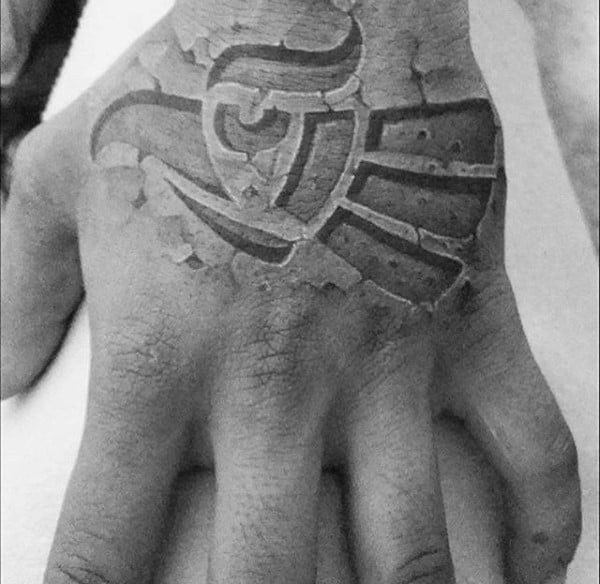 tatuaje piedra roca 45