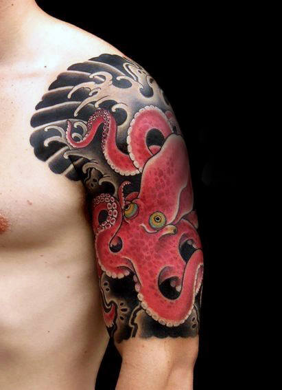 tatuaje pulpo japones 17