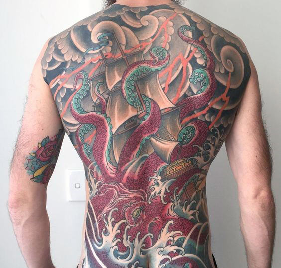 tatuaje pulpo japones 23