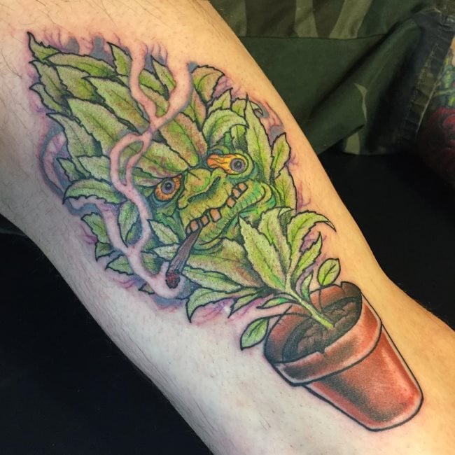 tatuaje marihuana cannabis 101
