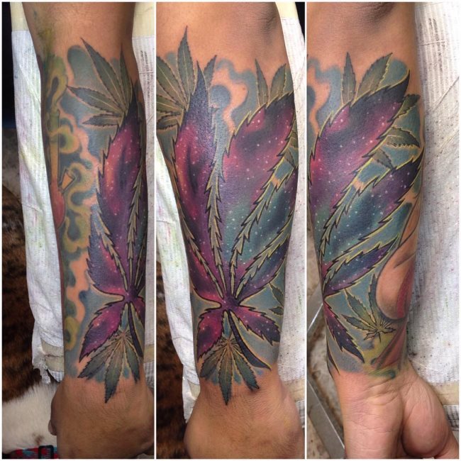 tatuaje marihuana cannabis 121
