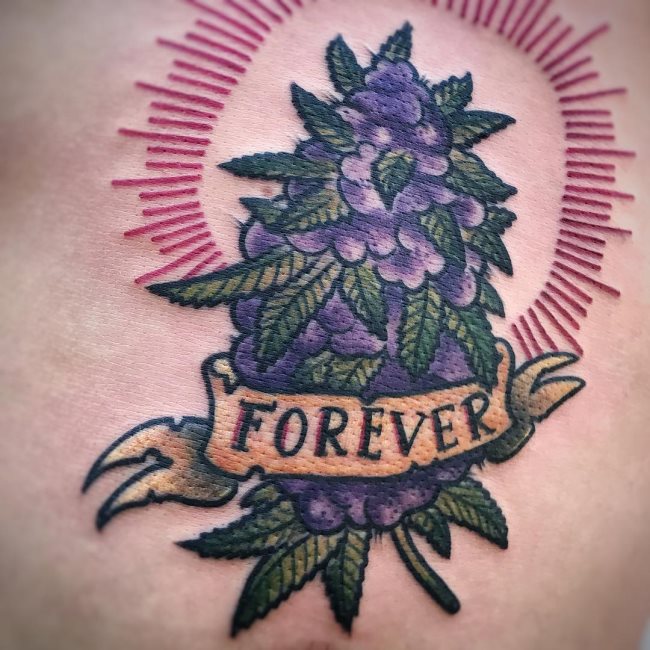 tatuaje marihuana cannabis 29