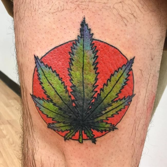 tatuaje marihuana cannabis 33