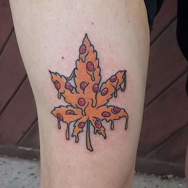 tatuaje marihuana cannabis 73