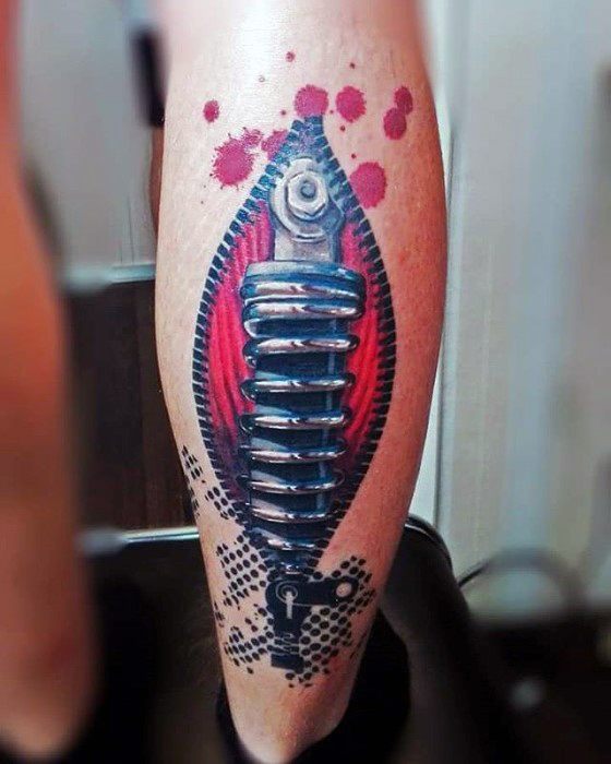 tatuaje amortiguador suspension 81