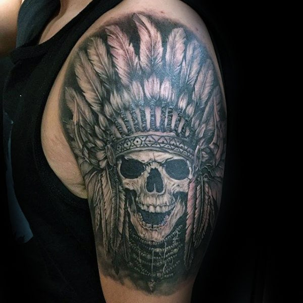 tatuaje calavera india 43