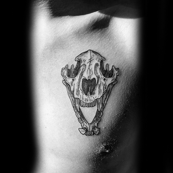tatuaje calavera lobo 123