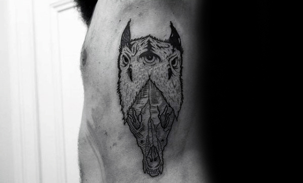 tatuaje calavera lobo 21
