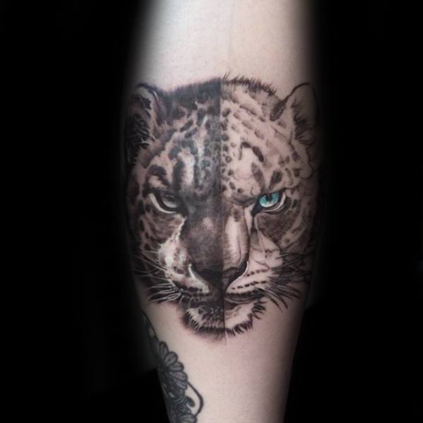 tatuaje leopardo nieves 33