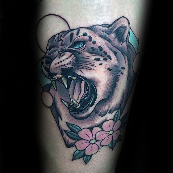 tatuaje leopardo nieves 61