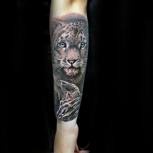 tatuaje leopardo nieves 71