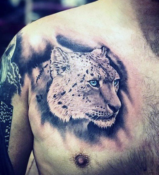 tatuaje leopardo nieves 75