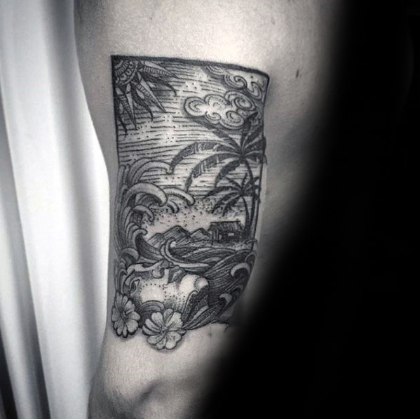 tatuaje parte posterior brazo 53
