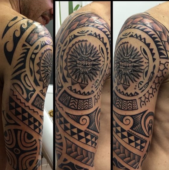 tatuaje sol tribal 17