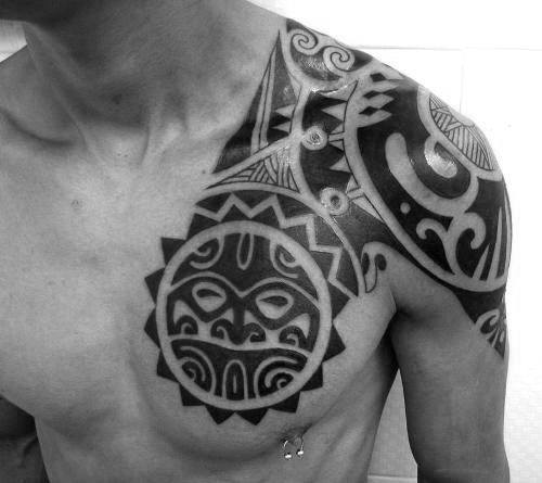 tatuaje sol tribal 19
