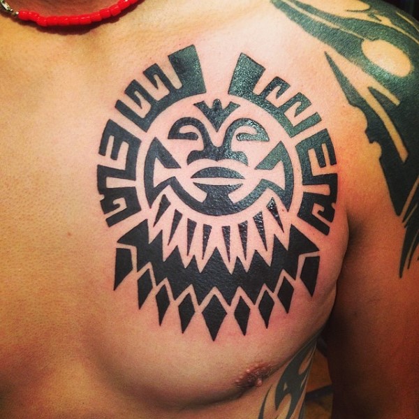 tatuaje sol tribal 35