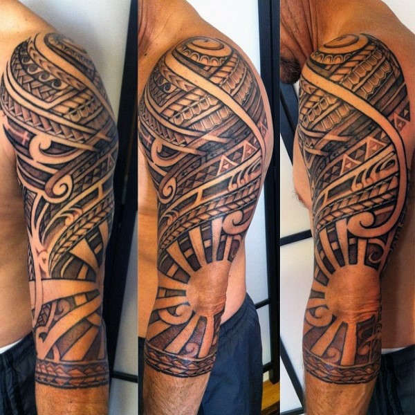 tatuaje sol tribal 45