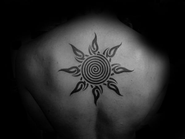 tatuaje sol tribal 85
