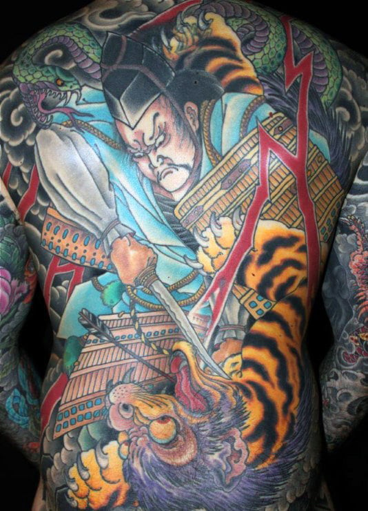 tatuaje tigre japones 111