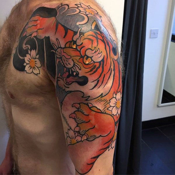 tatuaje tigre japones 121