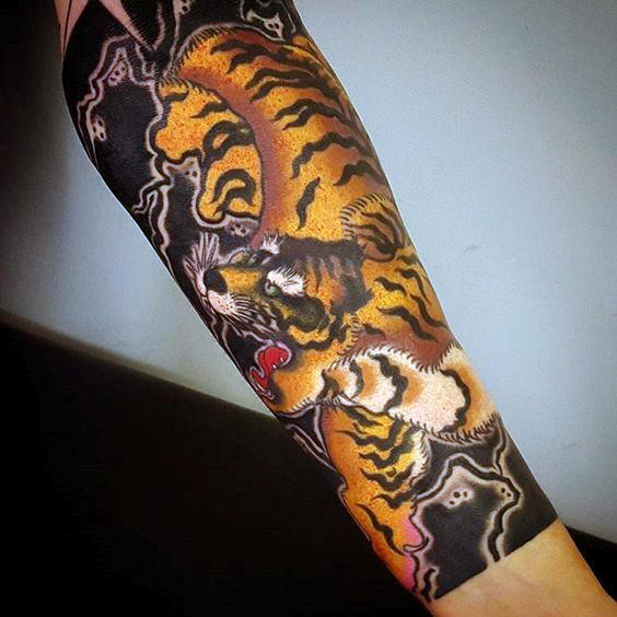 tatuaje tigre japones 17