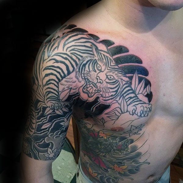 tatuaje tigre japones 37