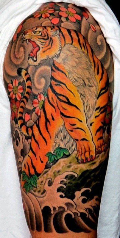 tatuaje tigre japones 73