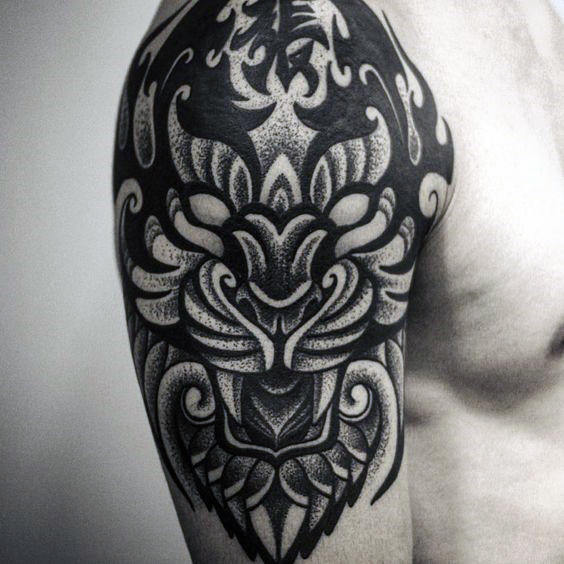tatuaje tigre tribal 01