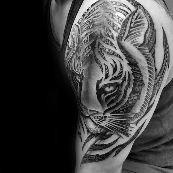 tatuaje tigre tribal 03