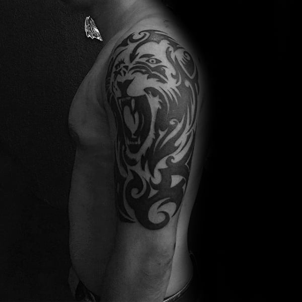tatuaje tigre tribal 15