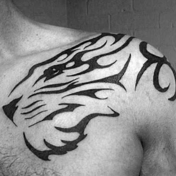 tatuaje tigre tribal 25