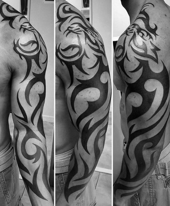 tatuaje tigre tribal 31