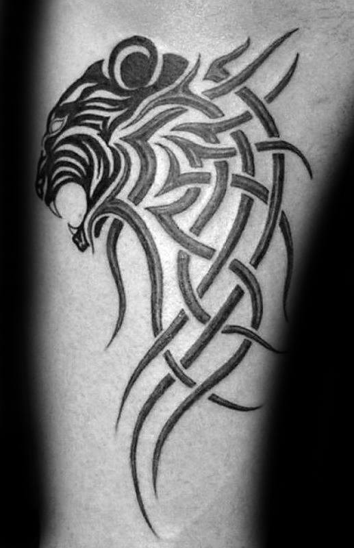 tatuaje tigre tribal 63