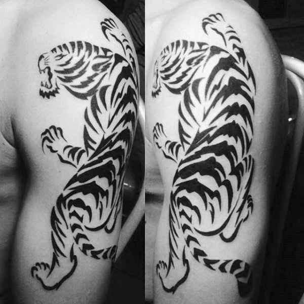 tatuaje tigre tribal 71