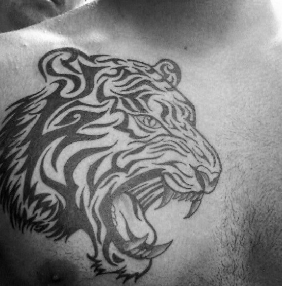 tatuaje tigre tribal 77