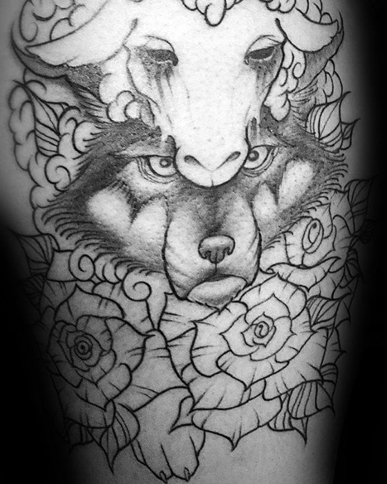 tatuaje vestido de oveja 89