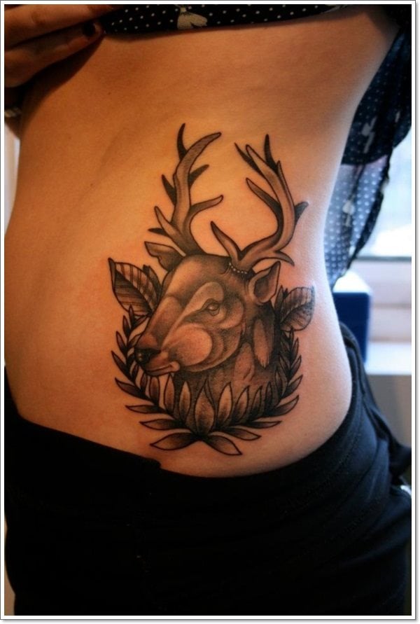 tatuaje ciervo mujer 91
